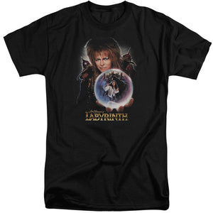 AN OFFCIALLY LICENSED LABYRINTH I HAVE A GIFT MEN'S TALL FIT T-SHIRT BLACK