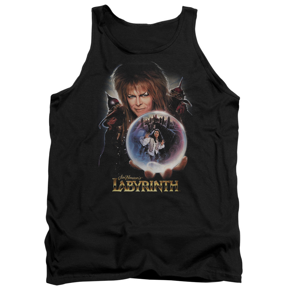 AN OFFCIALLY LICENSED LABYRINTH I HAVE A GIFT ADULT UNISEX TANK TOP BLACK