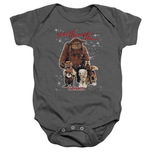 AN OFFCIALLY LICENSED LABYRINTH SHOULD YOU NEED US BABY BODYSUIT CHARCOAL