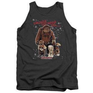 AN OFFCIALLY LICENSED LABYRINTH SHOULD YOU NEED US ADULT UNISEX TANK TOP CHARCOAL