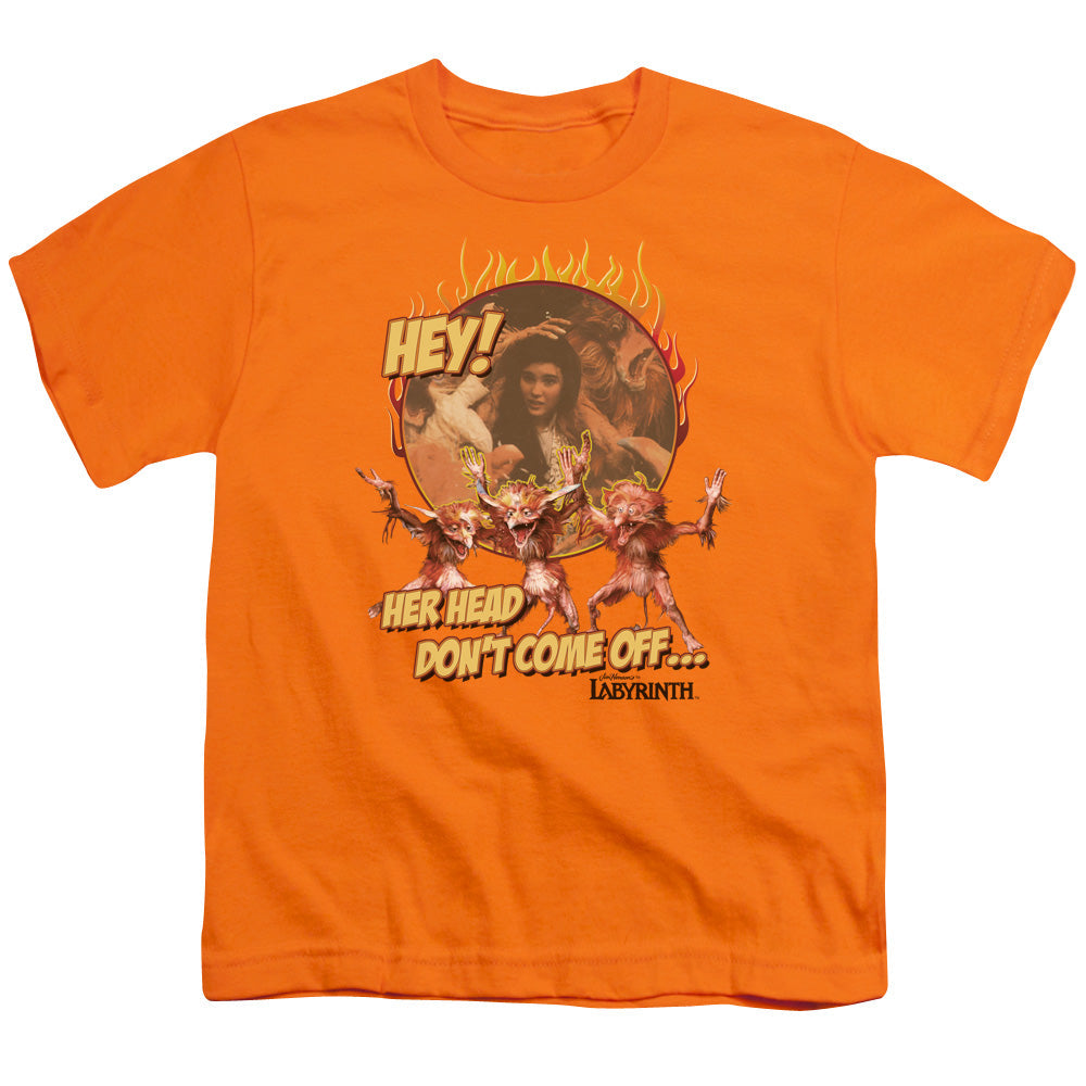 Labyrinth Head Dont Come Off Licensed Kid's T-Shirt (Ages 4-7) XS-LG