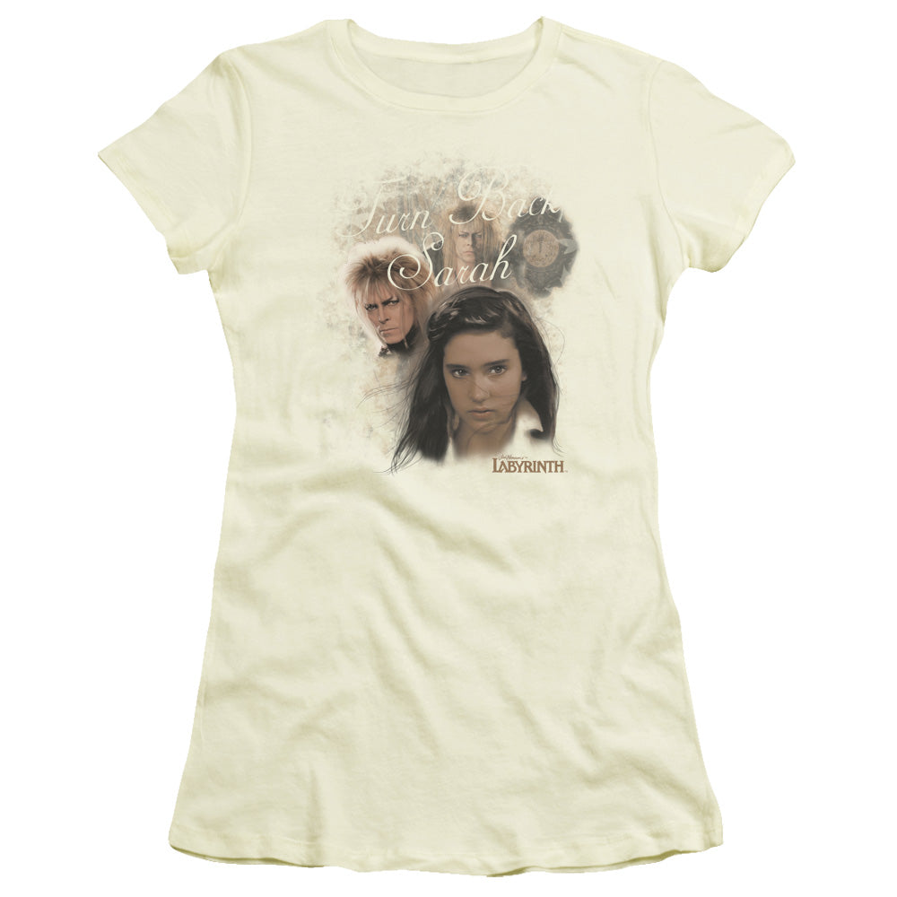 Labyrinth Turn Back Sarah Licensed Women's T-Shirt Juniors LG