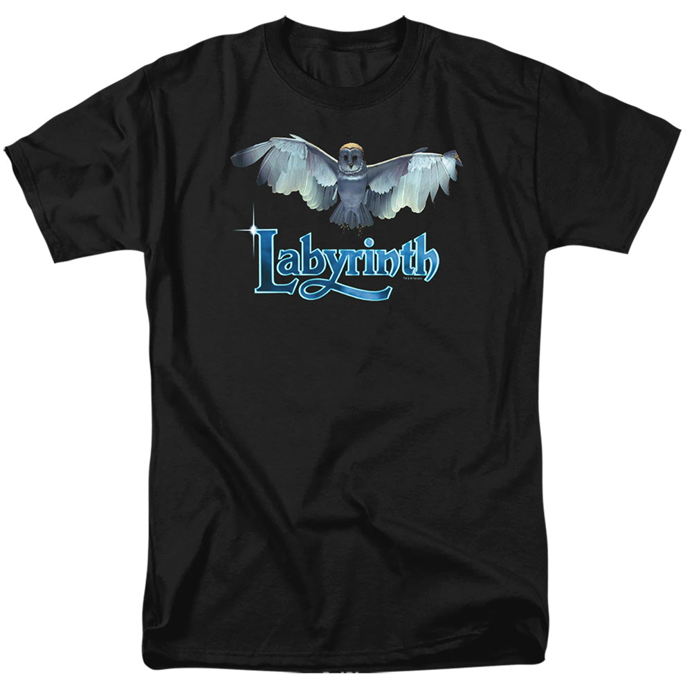AN OFFCIALLY LICENSED LABYRINTH TITLE SEQUENCE MEN'S REGULAR FIT T-SHIRT BLACK