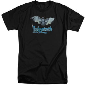 AN OFFCIALLY LICENSED LABYRINTH TITLE SEQUENCE MEN'S TALL FIT T-SHIRT BLACK