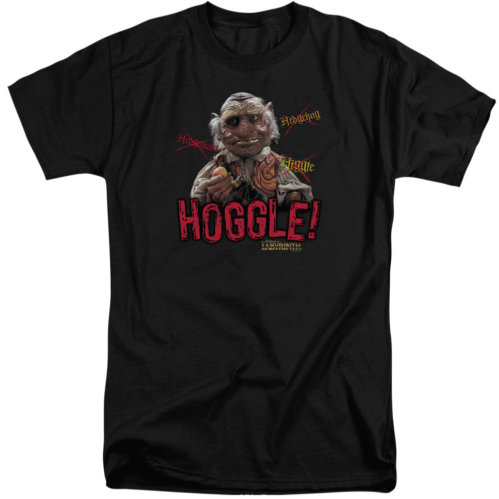 AN OFFCIALLY LICENSED LABYRINTH HOGGLE MEN'S TALL FIT T-SHIRT BLACK