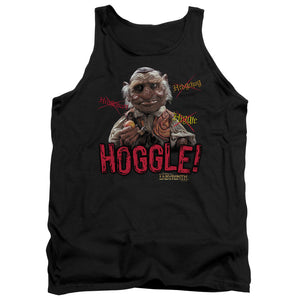 AN OFFCIALLY LICENSED LABYRINTH HOGGLE ADULT UNISEX TANK TOP BLACK