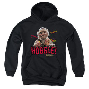 AN OFFCIALLY LICENSED LABYRINTH HOGGLE YOUTH HOODIE BLACK