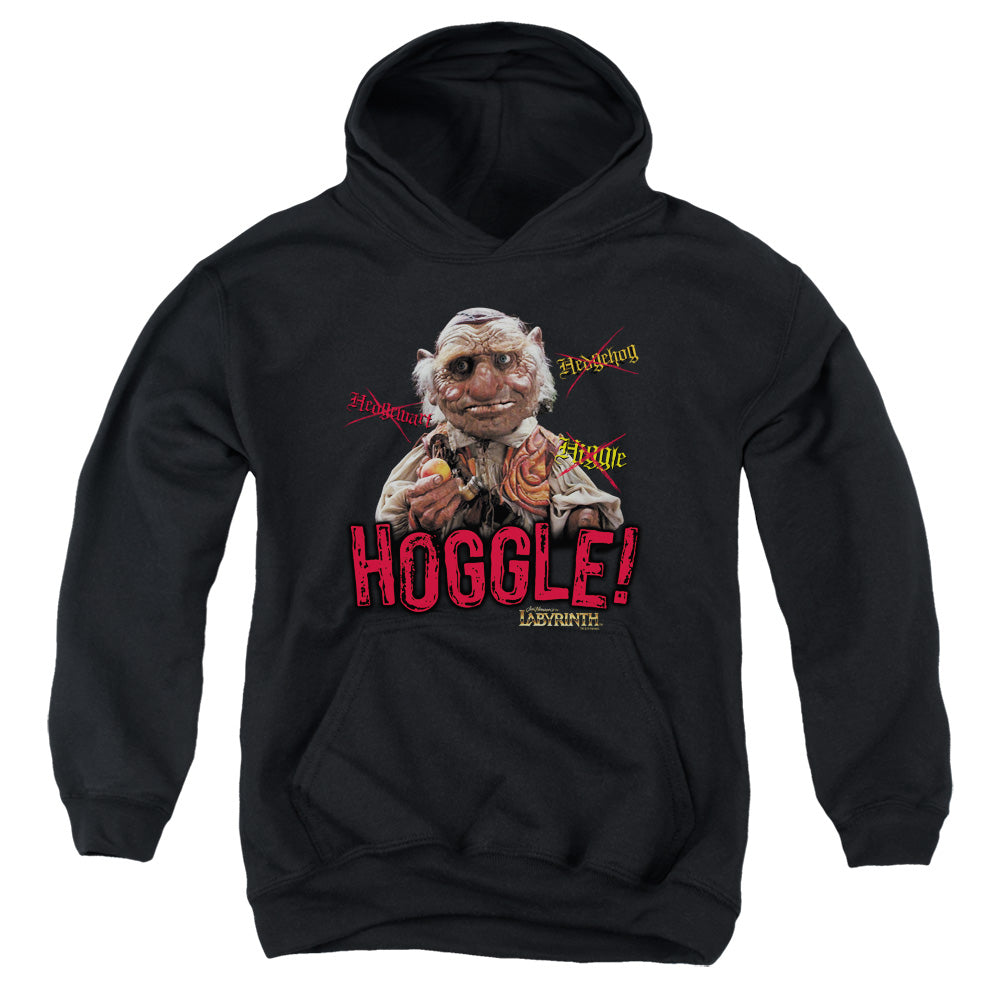 AN OFFCIALLY LICENSED LABYRINTH HOGGLE YOUTH HOODIE BLACK