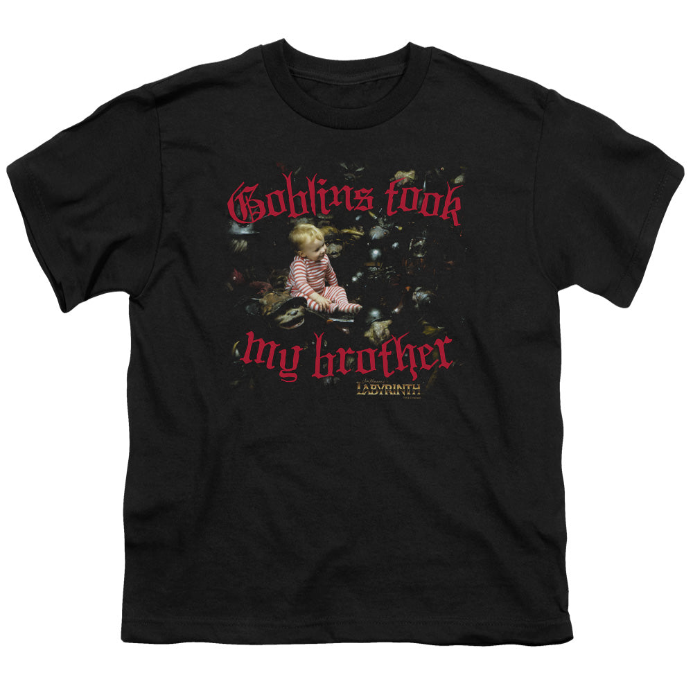 Labyrinth Goblins Took My Brother Licensed Kid's T-Shirt (Ages 4-7) SM-LG