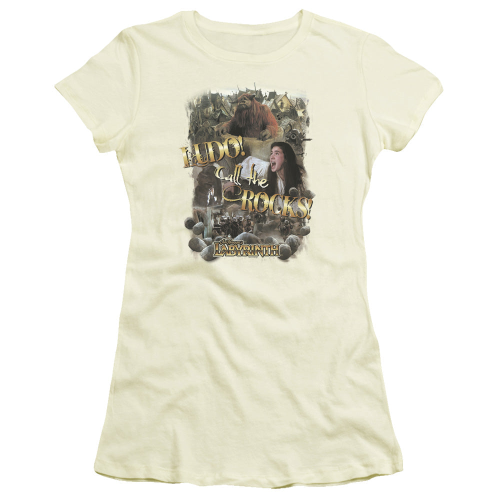 Labyrinth Call The Rocks Licensed Women's T-Shirt Juniors LG