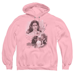 AN OFFCIALLY LICENSED LABYRINTH SARAH ADULT UNISEX PULLOVER HOODIE PINK