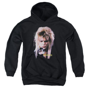 AN OFFCIALLY LICENSED LABYRINTH GOBLIN KING YOUTH HOODIE BLACK