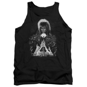 AN OFFCIALLY LICENSED LABYRINTH CASTLE ADULT UNISEX TANK TOP BLACK