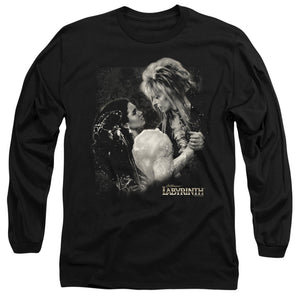 AN OFFCIALLY LICENSED LABYRINTH DREAM DANCE MEN'S LONG SLEEVE T-SHIRT BLACK