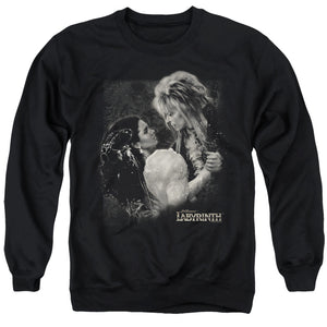 AN OFFCIALLY LICENSED LABYRINTH DREAM DANCE ADULT UNISEX CREWNECK SWEATSHIRT BLACK