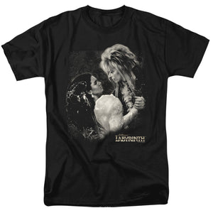 AN OFFCIALLY LICENSED LABYRINTH DREAM DANCE MEN'S REGULAR FIT T-SHIRT BLACK