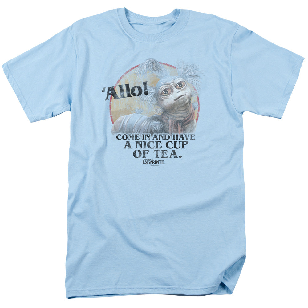 AN OFFCIALLY LICENSED LABYRINTH TEA MEN'S REGULAR FIT T-SHIRT LIGHT BLUE