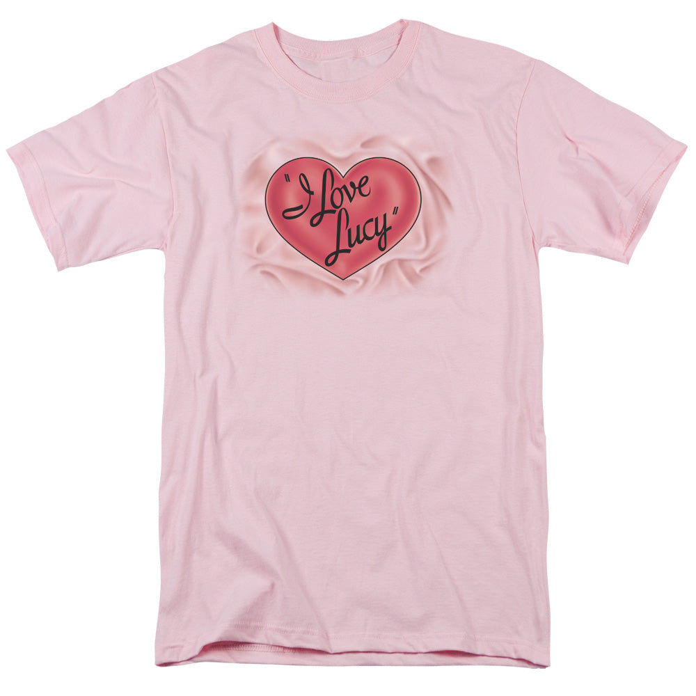 AN OFFCIALLY LICENSED I LOVE LUCY CLASSIC LOGO MEN'S REGULAR FIT T-SHIRT PINK