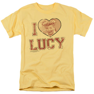 AN OFFCIALLY LICENSED I LOVE LUCY I HEART LUCY MEN'S REGULAR FIT T-SHIRT BANANA