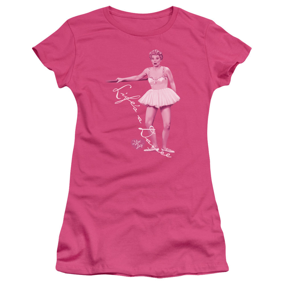 I Love Lucy Lifes A Big Dance Licensed Women's T-Shirt Juniors MD-LG