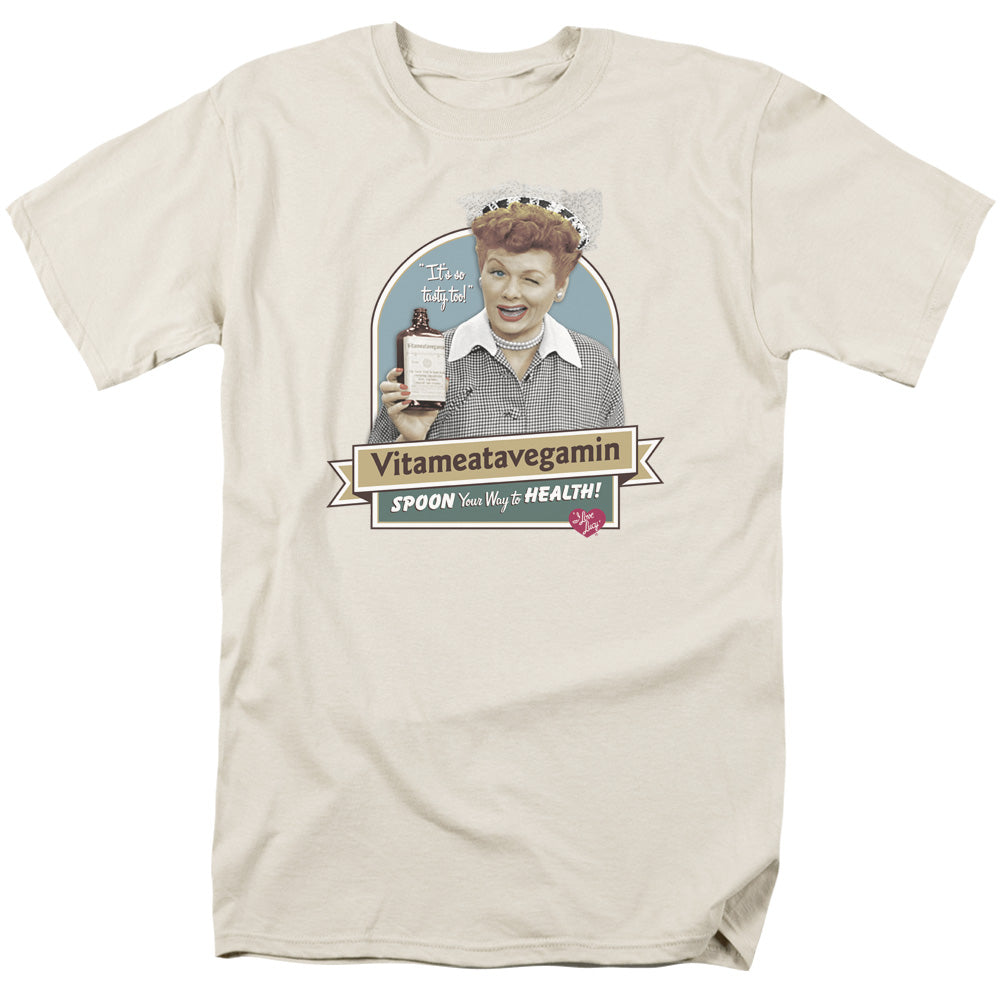 I Love Lucy Spoon To Health Licensed Adult Unisex T-Shirt Regular Fit Tee SM-3X