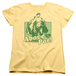 AN OFFCIALLY LICENSED I LOVE LUCY ABOVE PAR WOMEN'S REGULAR FIT T-SHIRT BANANA