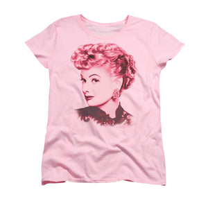 AN OFFCIALLY LICENSED LUCY BEAUTIFUL WOMEN'S REGULAR FIT T-SHIRT PINK