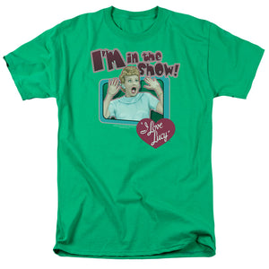 AN OFFCIALLY LICENSED I LOVE LUCY PUT ME IN THE SHOW MEN'S REGULAR FIT T-SHIRT KELLY GREEN