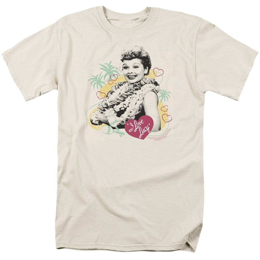 I Love Lucy Luau Graphic Licensed Adult Unisex T-Shirt Regular Fit Tee SM-3X