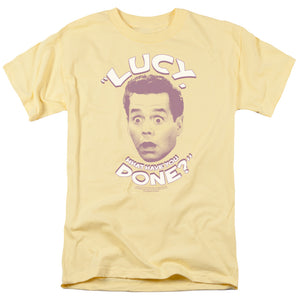 AN OFFCIALLY LICENSED I LOVE LUCY WHAT HAVE YOU DONE MEN'S REGULAR FIT T-SHIRT BANANA