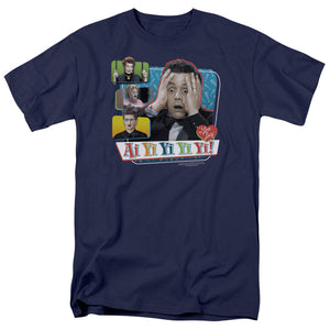 AN OFFCIALLY LICENSED I LOVE LUCY AI YI YI YI YI MEN'S REGULAR FIT T-SHIRT NAVY