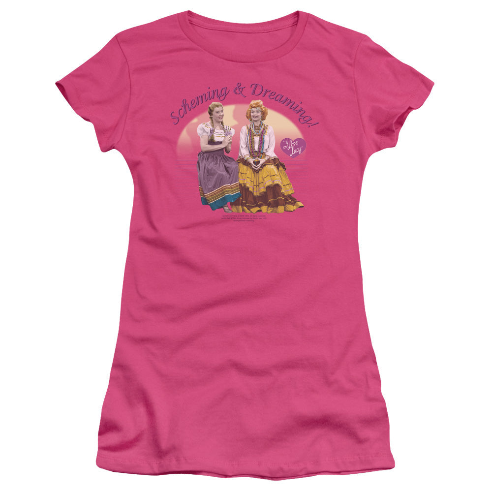 I Love Lucy Scheming And Dreaming Licensed Women's T-Shirt Juniors MD-LG