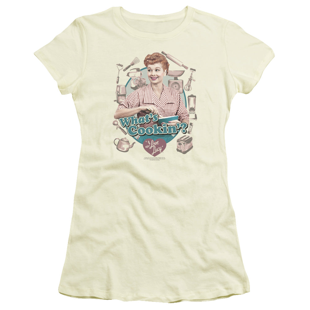 I Love Lucy Whats Cookin Licensed Women's T-Shirt Juniors LG