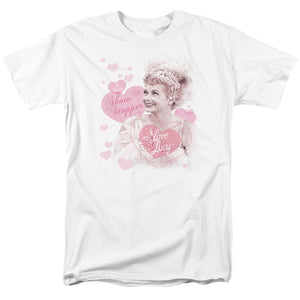 AN OFFCIALLY LICENSED I LOVE LUCY SHOW STOPPER MEN'S REGULAR FIT T-SHIRT WHITE