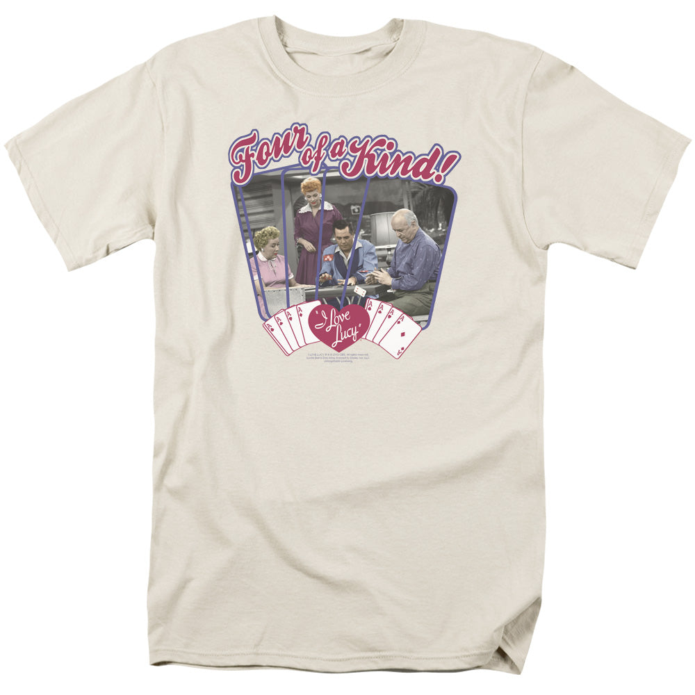 I Love Lucy Four Of A Kind Licensed Adult Unisex T-Shirt Regular Fit Tee SM-3X