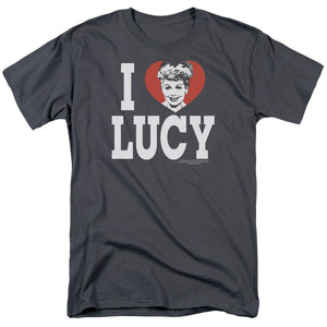 AN OFFCIALLY LICENSED I LOVE LUCY I LOVE LUCY MEN'S REGULAR FIT T-SHIRT CHARCOAL