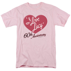 AN OFFCIALLY LICENSED I LOVE LUCY 60TH ANNIVERSARY MEN'S REGULAR FIT T-SHIRT PINK