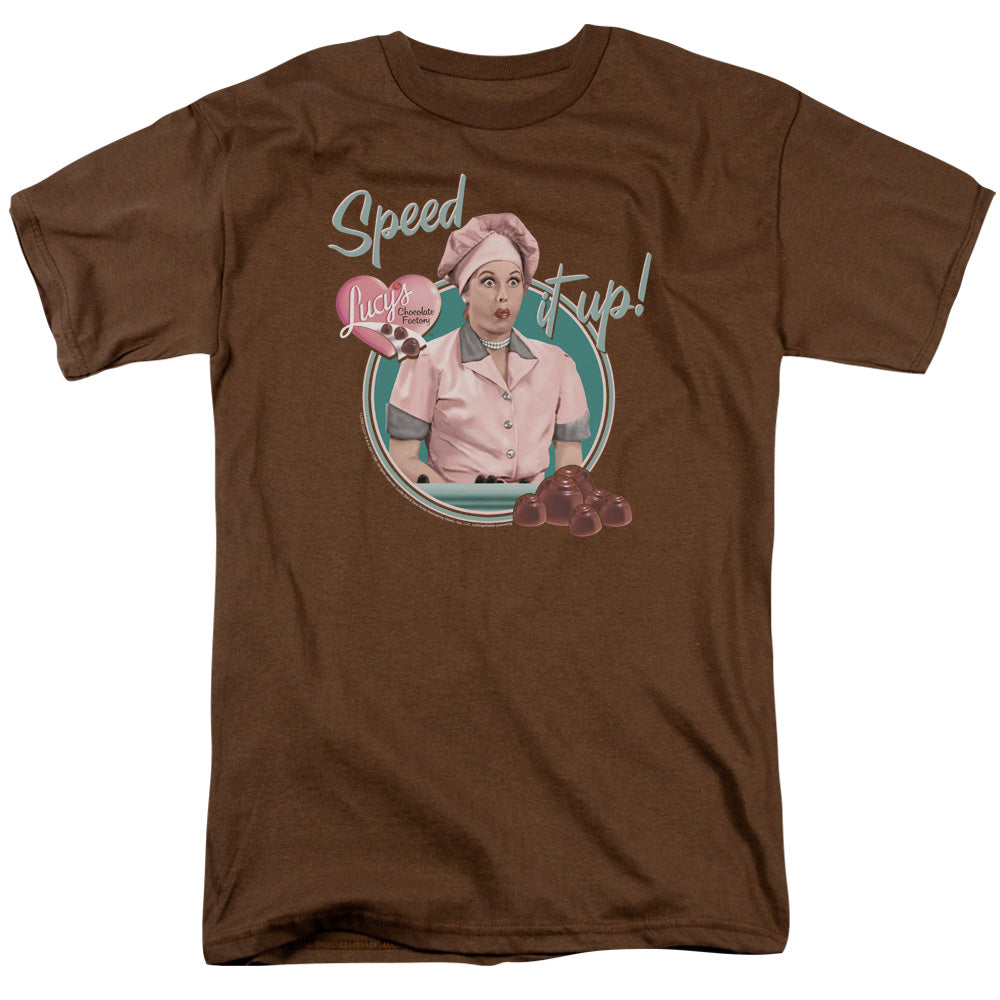 I Love Lucy Speed It Up Licensed Adult Unisex T-Shirt Regular Fit Tee SM-3X
