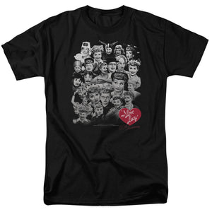AN OFFCIALLY LICENSED I LOVE LUCY 60 YEARS OF FUN MEN'S REGULAR FIT T-SHIRT BLACK