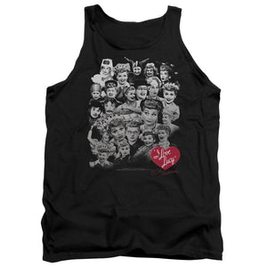 AN OFFCIALLY LICENSED I LOVE LUCY 60 YEARS OF FUN ADULT UNISEX TANK TOP BLACK