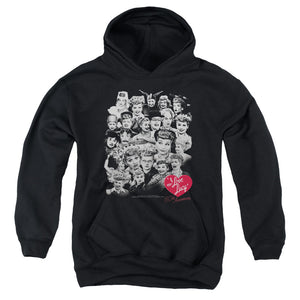 AN OFFCIALLY LICENSED I LOVE LUCY 60 YEARS OF FUN YOUTH HOODIE BLACK