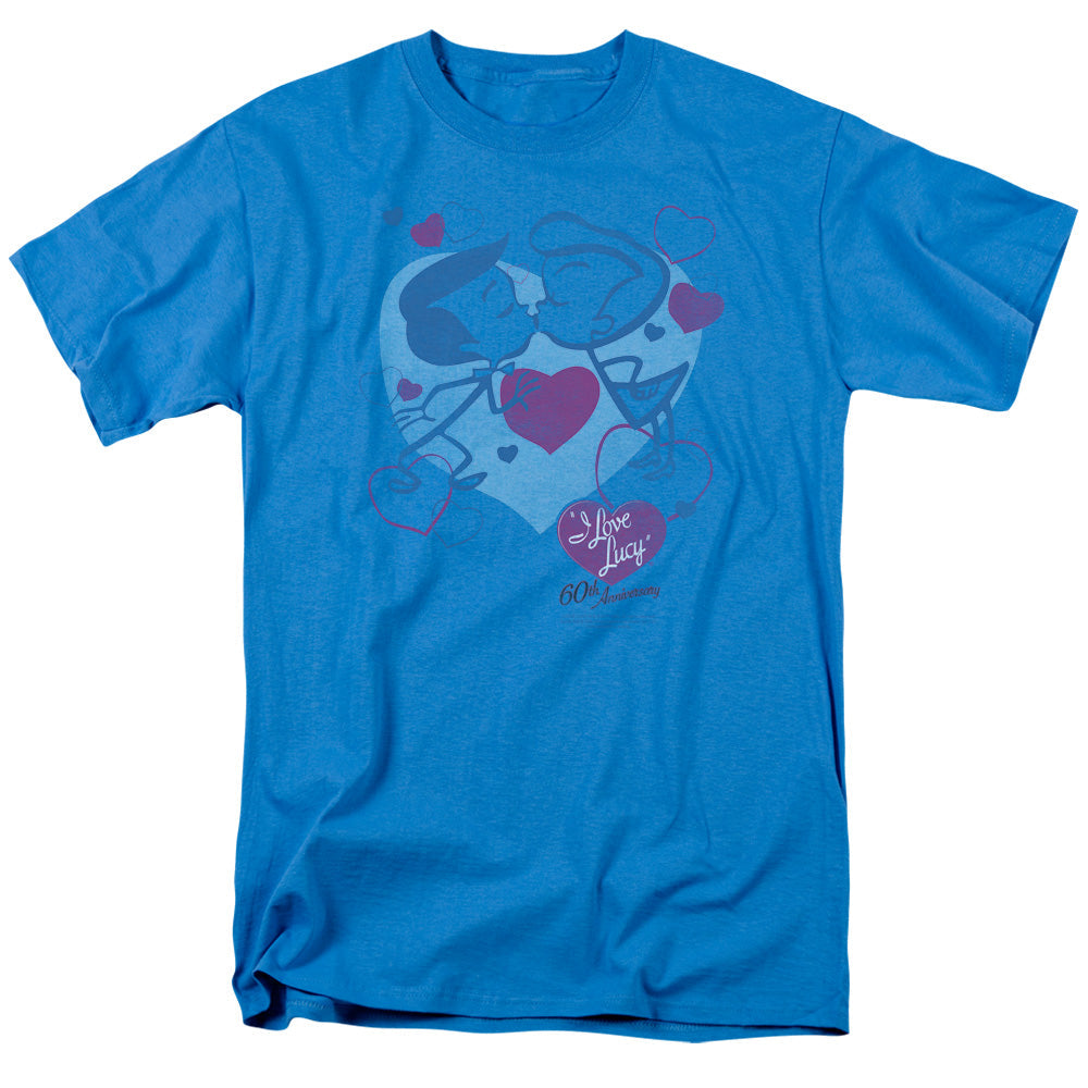 I Love Lucy Cartoon Kiss Licensed Adult Unisex T-Shirt Regular Fit Tee SM-3X
