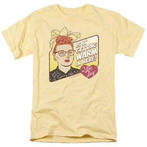AN OFFCIALLY LICENSED I LOVE LUCY WARM IN HERE MEN'S REGULAR FIT T-SHIRT BANANA