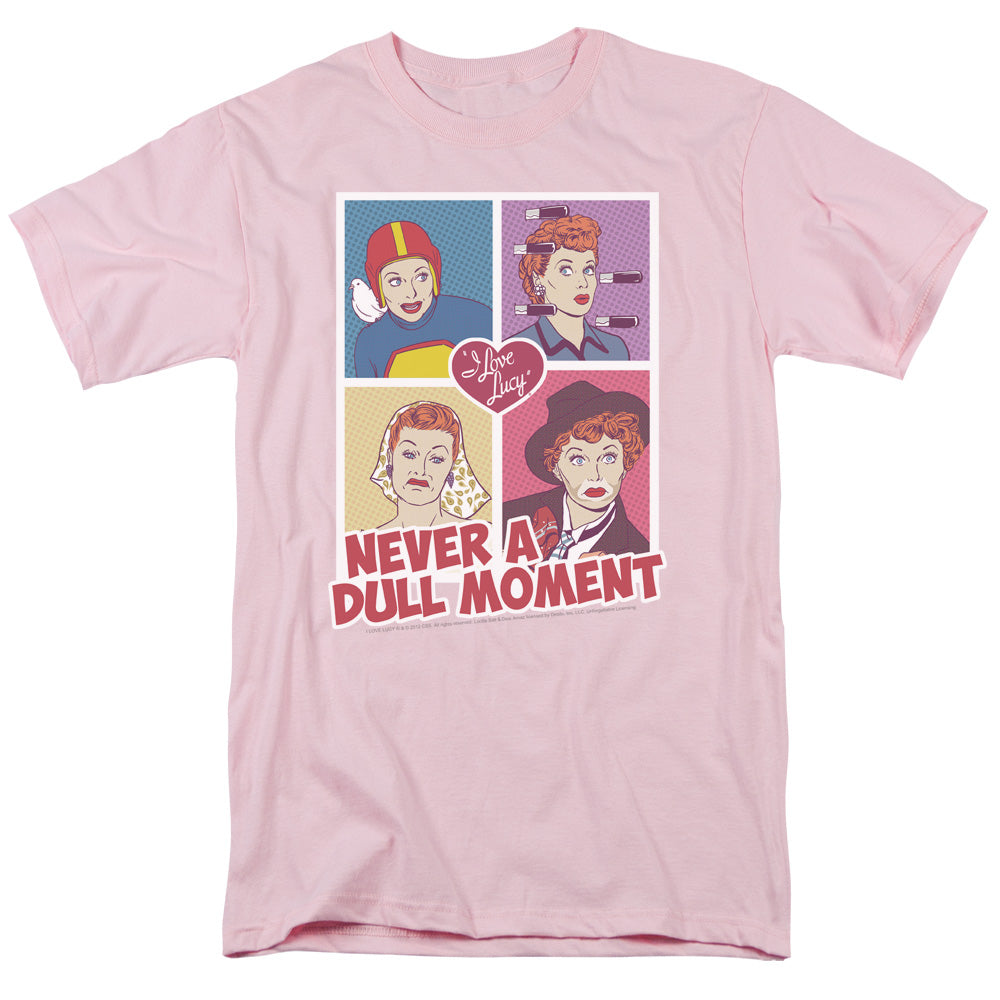 AN OFFCIALLY LICENSED I LOVE LUCY PANELS MEN'S REGULAR FIT T-SHIRT PINK