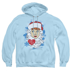AN OFFCIALLY LICENSED I LOVE LUCY BEARD FLAKES ADULT UNISEX PULLOVER HOODIE LIGHT BLUE