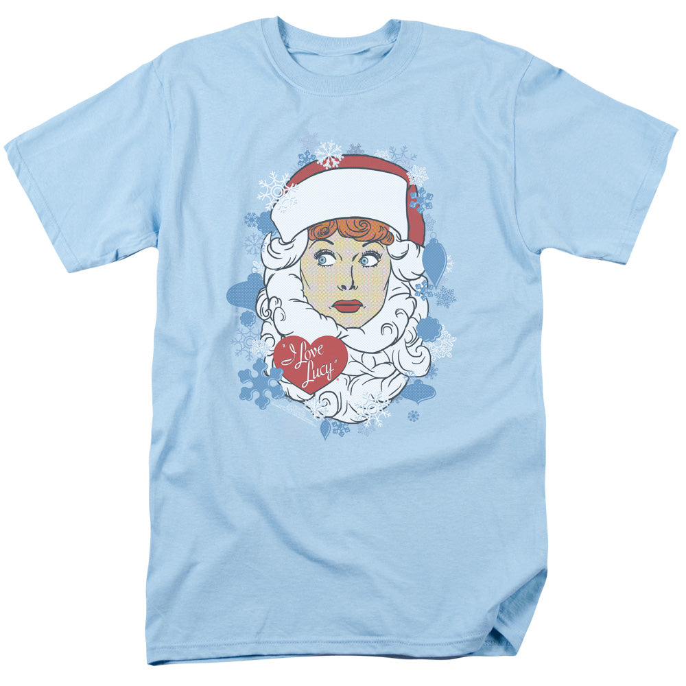 AN OFFCIALLY LICENSED I LOVE LUCY BEARD FLAKES MEN'S REGULAR FIT T-SHIRT LIGHT BLUE
