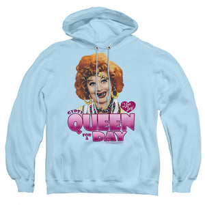 AN OFFCIALLY LICENSED I LOVE LUCY GYPSY QUEEN ADULT UNISEX PULLOVER HOODIE LIGHT BLUE