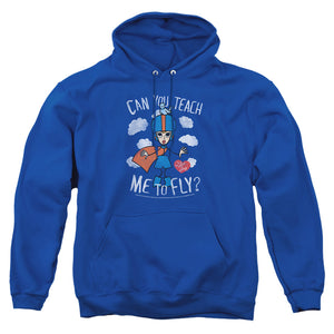 AN OFFCIALLY LICENSED I LOVE LUCY FLY ADULT UNISEX PULLOVER HOODIE ROYAL