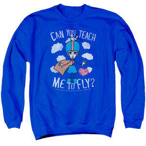 AN OFFCIALLY LICENSED I LOVE LUCY FLY ADULT UNISEX CREWNECK SWEATSHIRT ROYAL