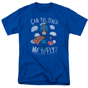 AN OFFCIALLY LICENSED I LOVE LUCY FLY MEN'S REGULAR FIT T-SHIRT ROYAL